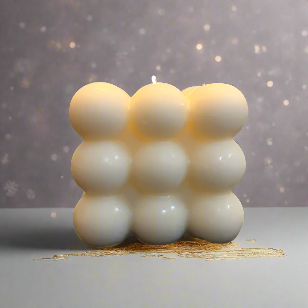 Bubbly Christmas Decor Candle