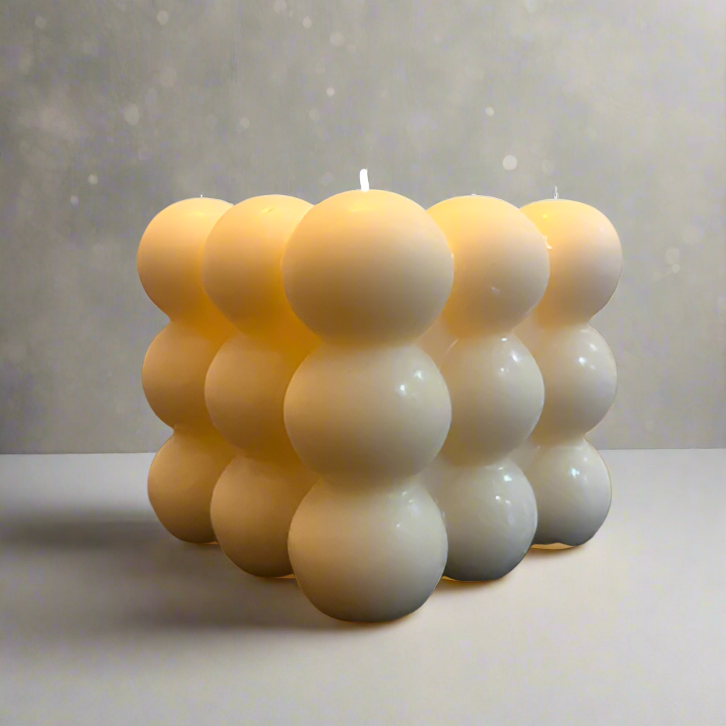 Bubbly Christmas Decor Candle
